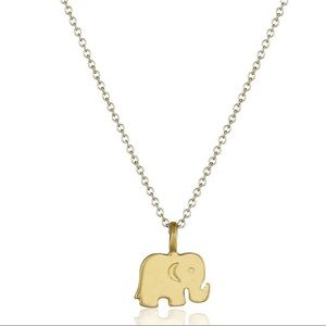 Gold Elephant Pendant Necklace
